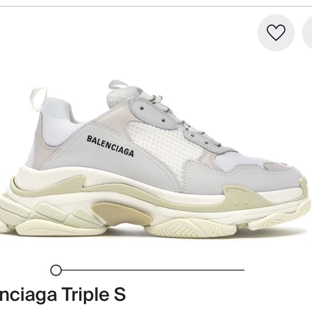 Balenciaga Triple S in White 2019